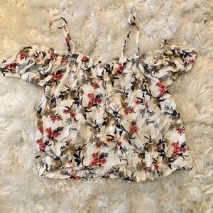 Floral Strapless American Eagle Top